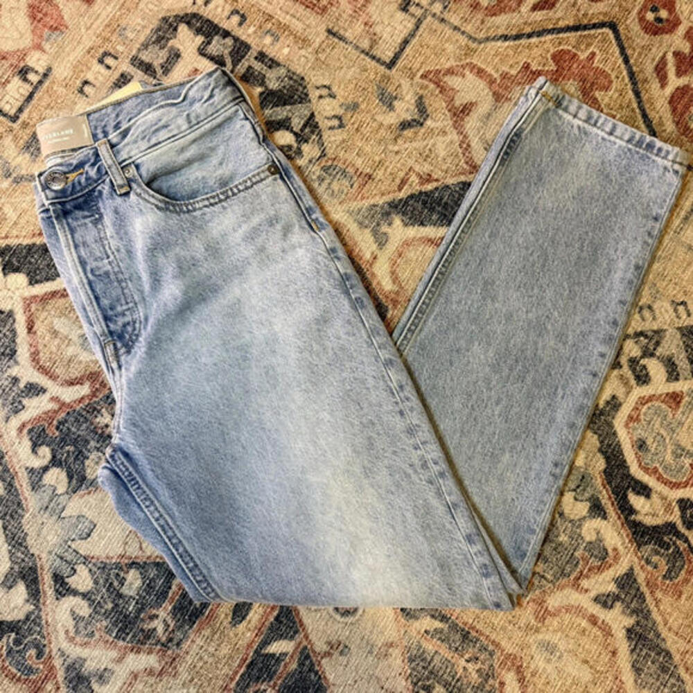 Everlane The Cheeky Jean Light Wash Organic‎ Cotton Denim Straight Womens 26 Reg